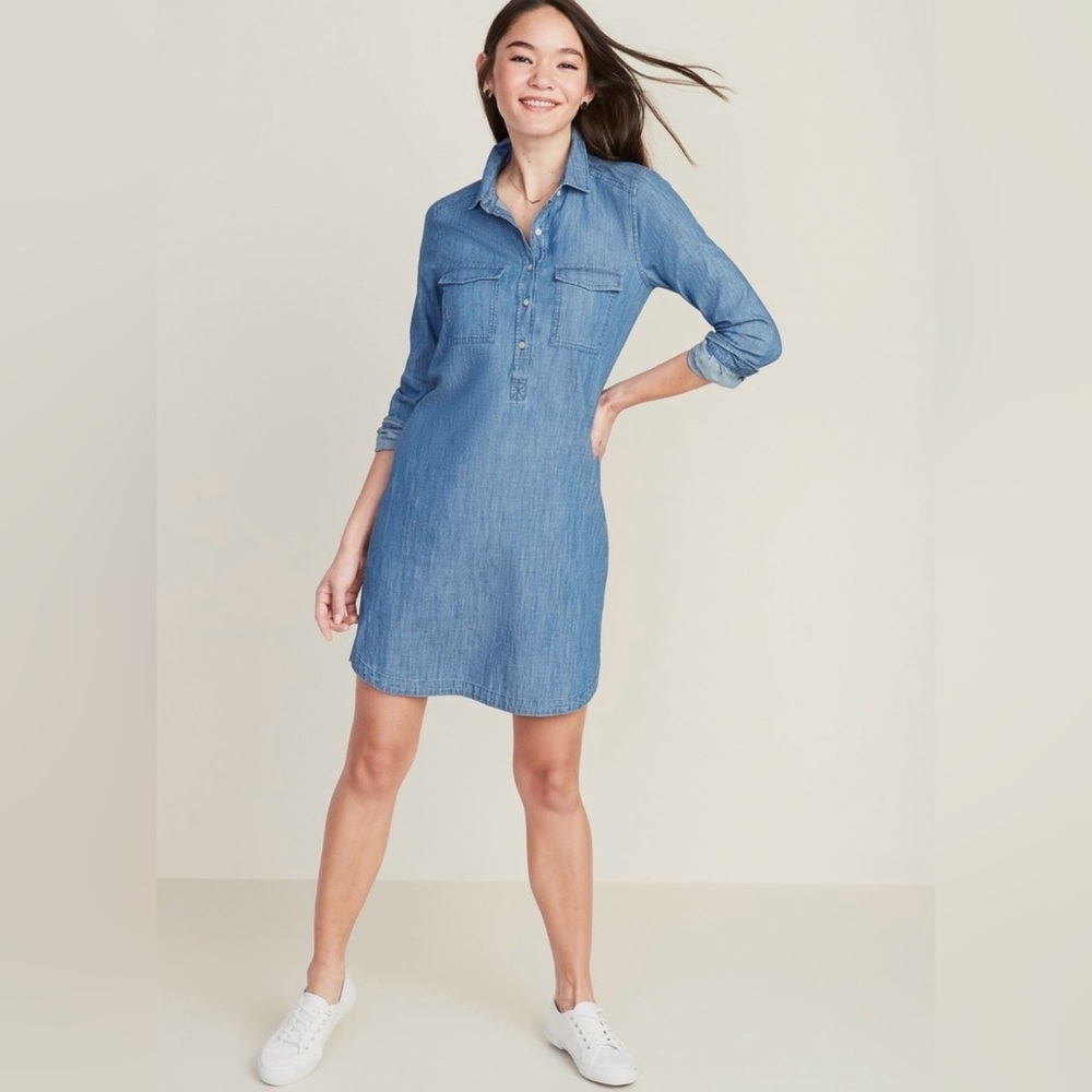 Old Navy Chambray Dress | Sz S